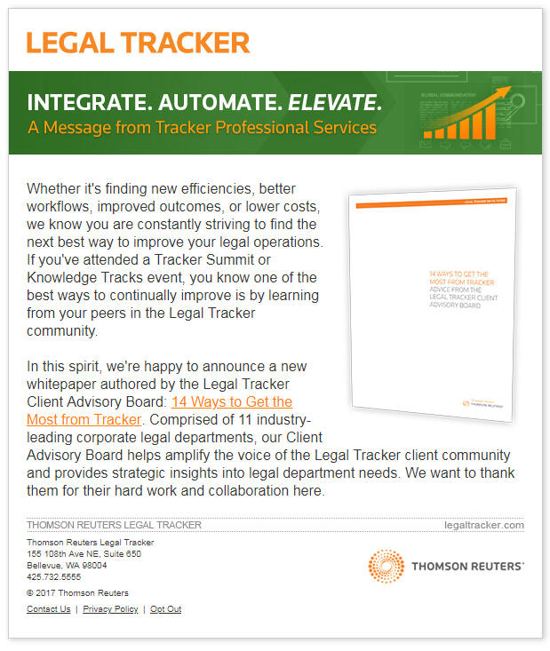 Highlight exclusive content for customers, like this one written by our Client Advisory Board.